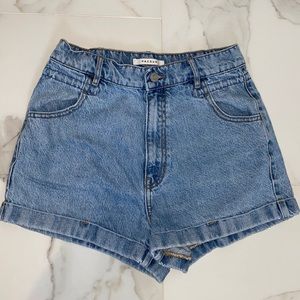PacSun High Waisted Mom Shorts Denim